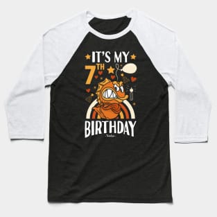 7th Birthday Fish Baseball T-Shirt